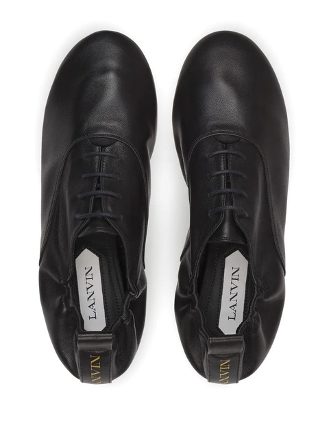 Lanvin lace-up ballet flats - Black - zdjęcie produktu nr 2
