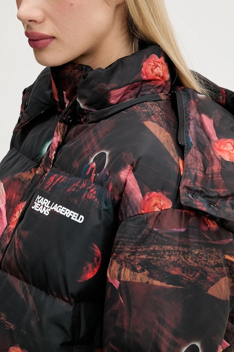 Karl Lagerfeld Jeans kurtka kolor czarny zimowa oversize A4W15025 - zdjęcie produktu nr 1