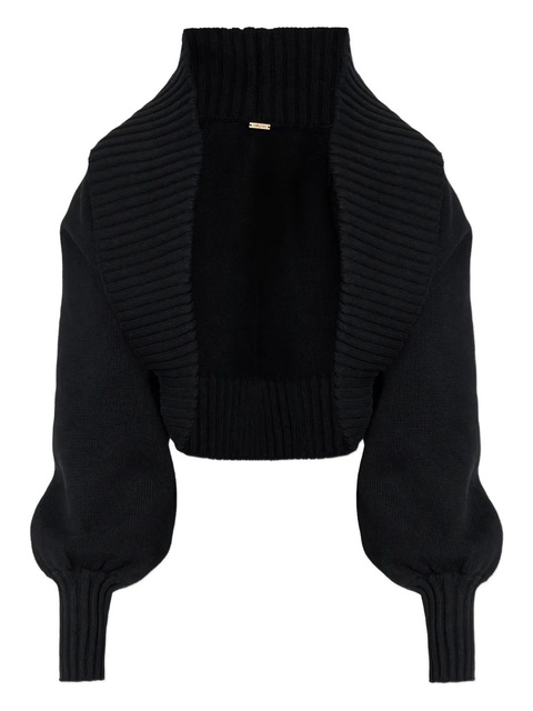 Cult Gaia COREY balloon-sleeve cardigan - Black - zdjęcie produktu nr 1