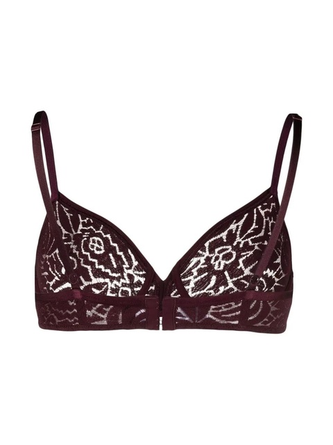 ERES floral-lace detail bra - Purple - zdjęcie produktu nr 2