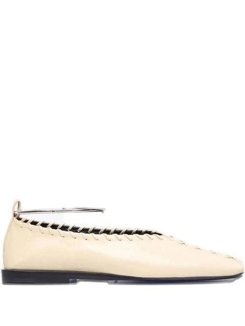 Jil Sander braided ankle-bracelet espadrilles - 270 CREAM - zdjęcie produktu nr 1