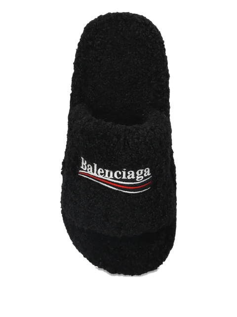 Balenciaga logo-embroidered platform sandals - 1096 - zdjęcie produktu nr 2