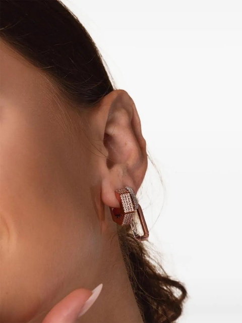 EÉRA 18K white gold Dado diamonds single earring - Pink - zdjęcie produktu nr 1