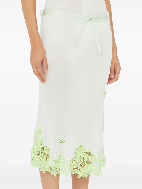 Christopher Esber lace-trim midi skirt - White - zdjęcie produktu nr 1
