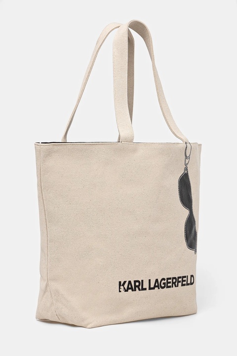 Karl Lagerfeld torebka dwustronna kolor beżowy A1W50020 - zdjęcie produktu nr 2