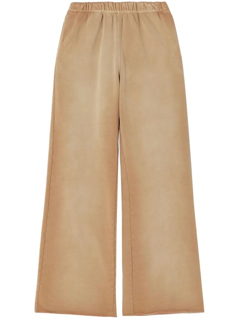 RE/DONE Hanes organic cotton fleece track pants - Brown - zdjęcie produktu nr 1