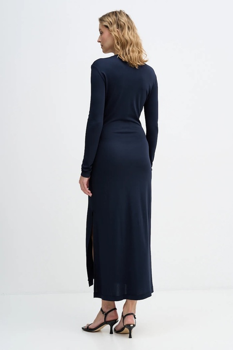 Sisley sukienka kolor granatowy maxi dopasowana 44HXLV07M - zdjęcie produktu nr 2