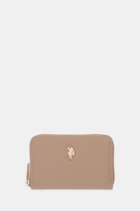 U.S. Polo Assn. portfel Jones damski kolor beżowy WEUJE8659WVP - zdjęcie produktu nr 1