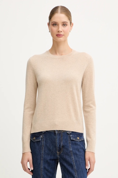 United Colors of Benetton sweter kaszmirowy kolor beżowy lekki 1033D107P - zdjęcie produktu nr 1