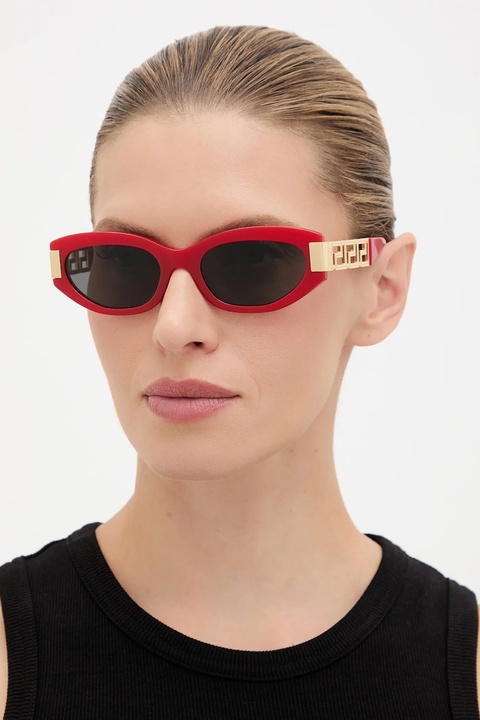 Versace okulary przeciwsłoneczne damskie kolor czerwony 0VE4501 - zdjęcie produktu nr 1