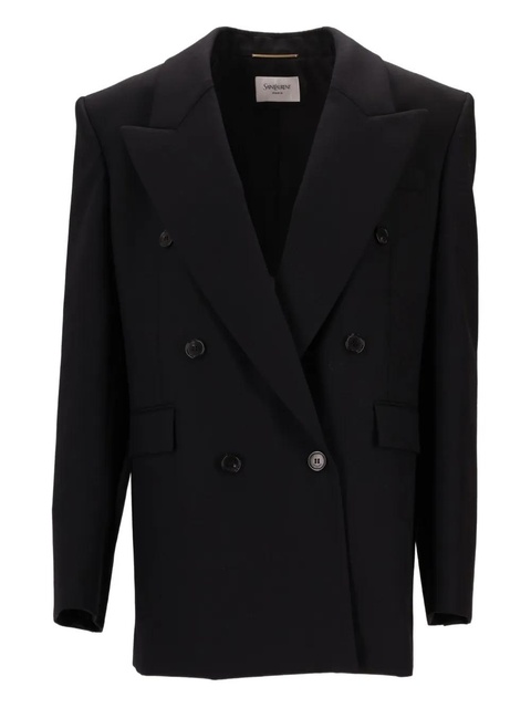 Saint Laurent double-breasted blazer - Black - zdjęcie produktu nr 1