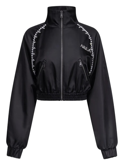 AREA crystal-embellished track jacket - Black - zdjęcie produktu nr 1