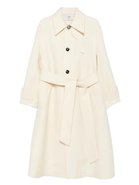 AMI Paris belted coat - Neutrals - zdjęcie produktu nr 1