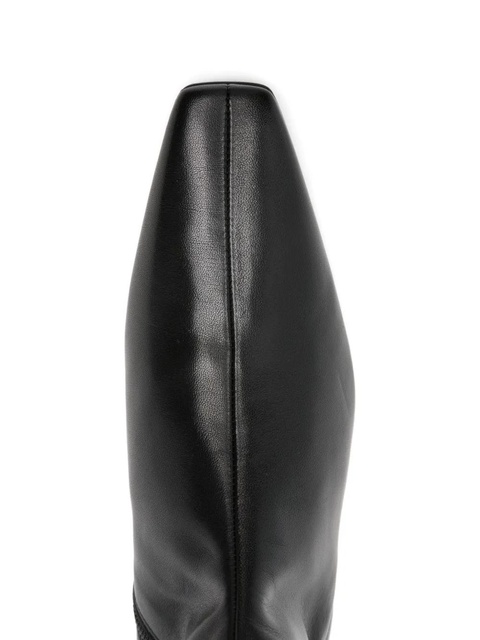 TOTEME zipped leather boots - Black - zdjęcie produktu nr 2