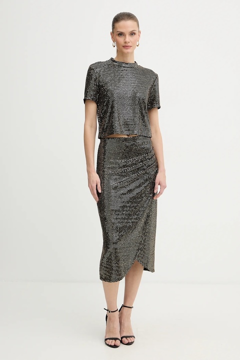 Morgan spódnica kolor czarny midi prosta JOLIVIA - zdjęcie produktu nr 1