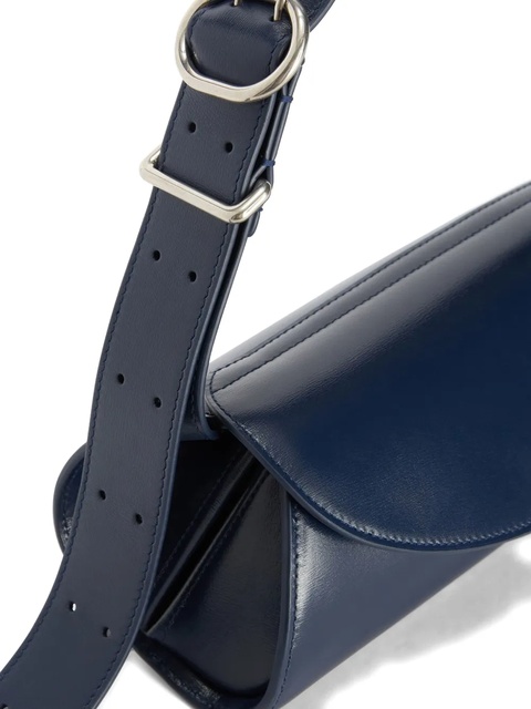 Jil Sander small Cannolo leather shoulder bag - Blue - zdjęcie produktu nr 2