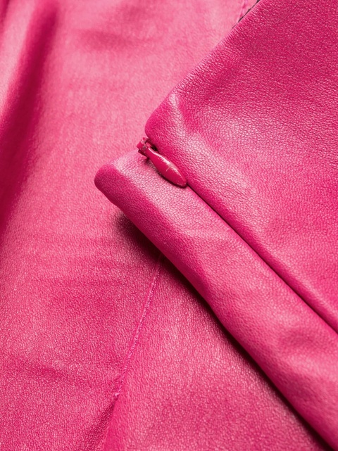 AMIRI high-waisted leather flared trousers - Pink - zdjęcie produktu nr 2
