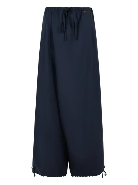 Marni pleated drawstring trousers - Blue - zdjęcie produktu nr 1