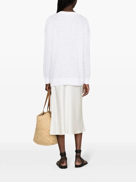 Missoni sequin-embellished chunky-knit cardigan - White - zdjęcie produktu nr 1