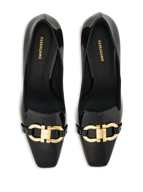 Ferragamo 60mm Gancini-buckle leather pumps - Black - zdjęcie produktu nr 2