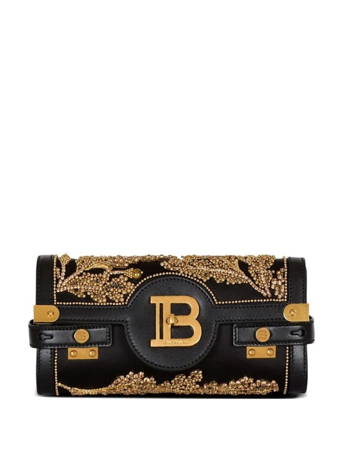 Balmain B-Buzz baroque-embroidery clutch - Black - zdjęcie produktu nr 1