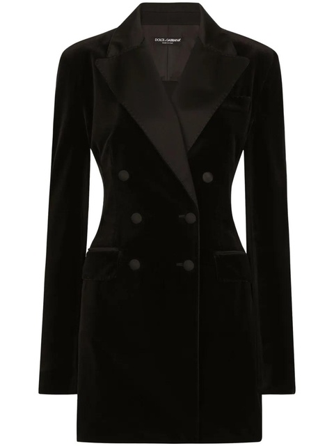 Dolce & Gabbana Turlington velvet blazer - Black - zdjęcie produktu nr 1