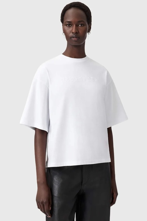 AllSaints t-shirt bawełniany damski kolor biały W088JD - zdjęcie produktu nr 2