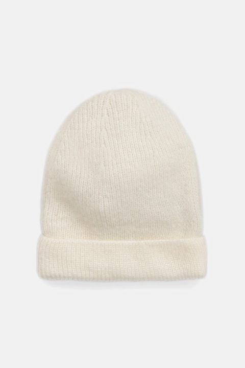 Answear.LAB czapka z wełną merino kolor beżowy - zdjęcie produktu nr 2