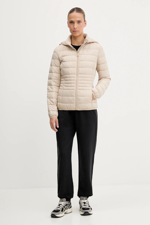 EA7 Emporio Armani kurtka kolor beżowy przejściowa TNF8Z.8NTB23 - zdjęcie produktu nr 2