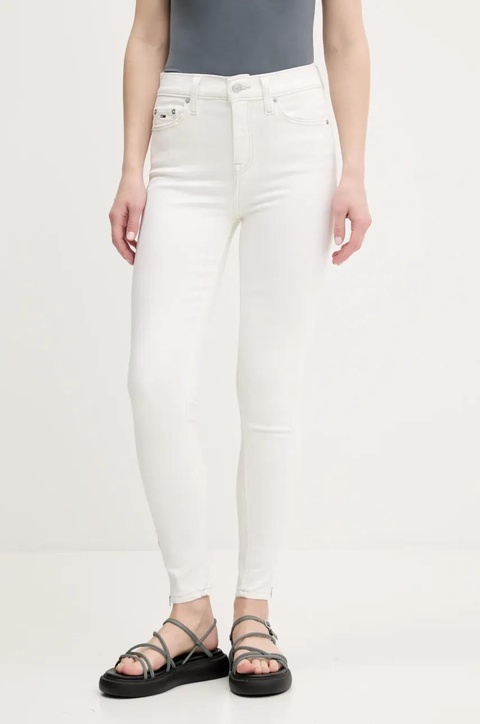 Tommy Jeans jeansy damskie kolor beżowy DW0DW20029 - zdjęcie produktu nr 1