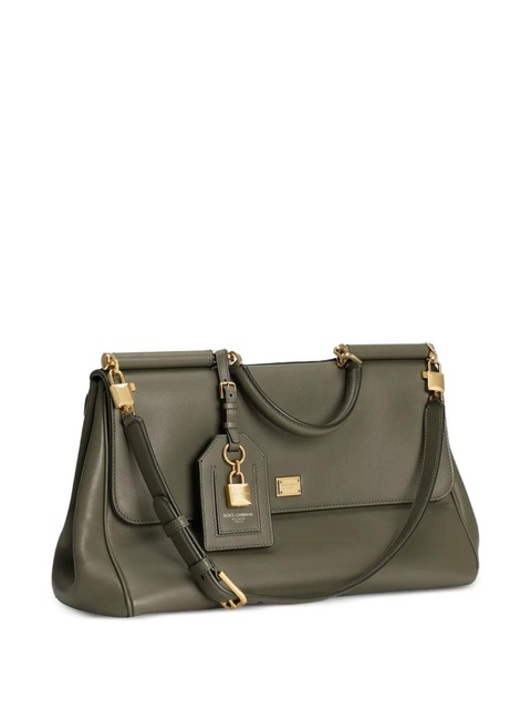 Dolce & Gabbana My Sicily padlock top-handle tote bag - Green - zdjęcie produktu nr 1