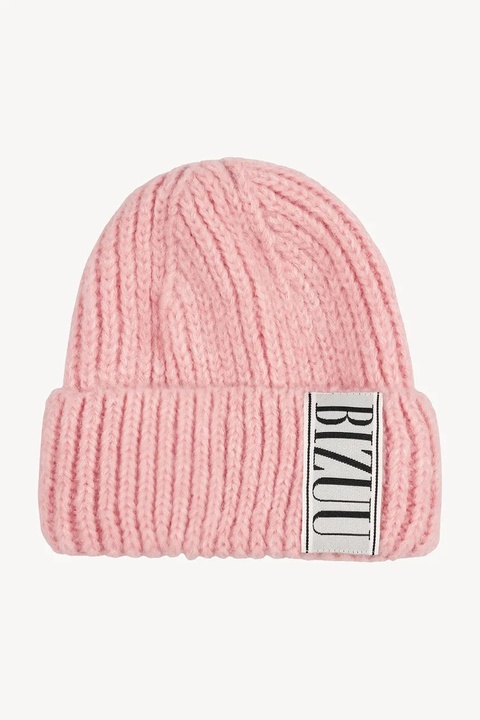 Bizuu czapka z dodatkiem wełny LORRO kolor różowy LORRO RÓŻOWY - zdjęcie produktu nr 2