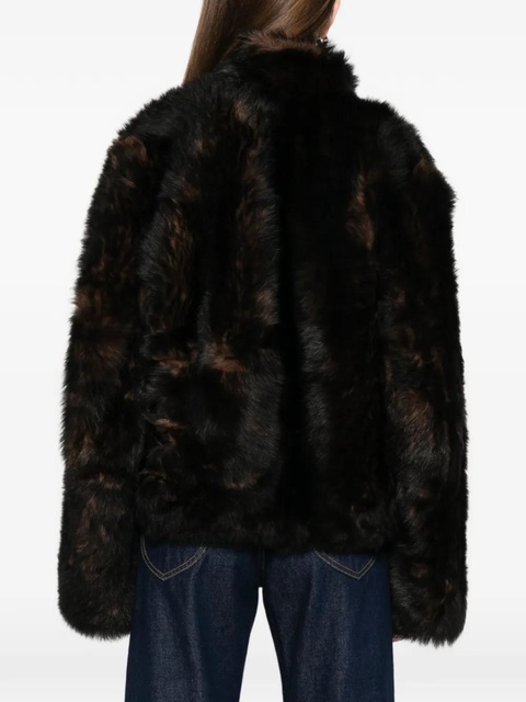 TOTEME Silky Shearling Jacket - Brown - zdjęcie produktu nr 2