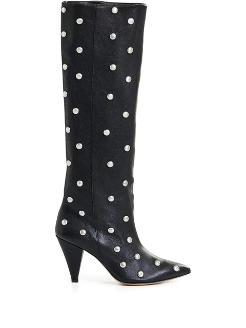 Essentiel Antwerp 90mm stud-embellished knee-high boots - Black - zdjęcie produktu nr 1