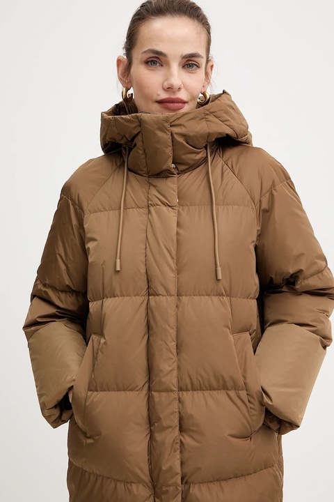 Weekend Max Mara kurtka puchowa NEWBEMBO kolor brązowy zimowa 2525496072600 - zdjęcie produktu nr 1