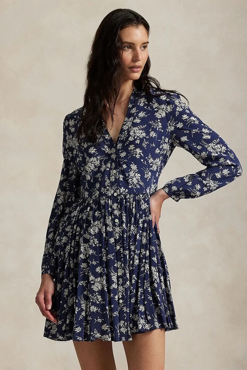 Polo Ralph Lauren sukienka kolor granatowy mini rozkloszowana 211972064 - zdjęcie produktu nr 2