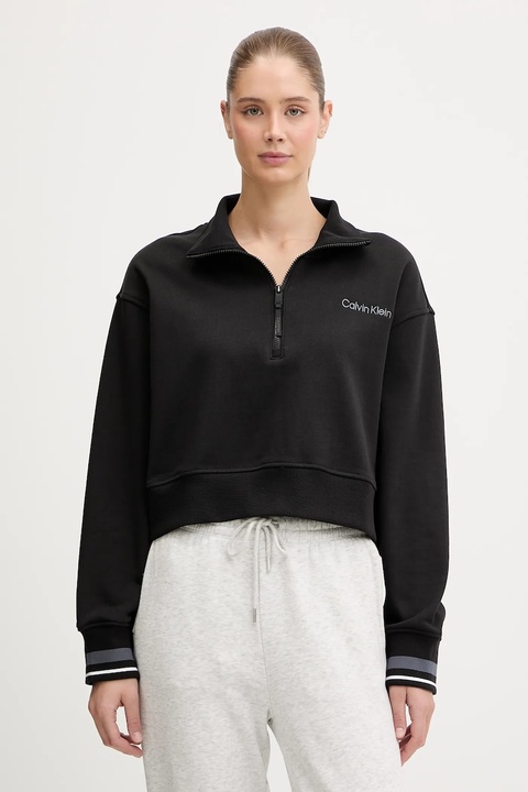 Calvin Klein Performance bluza damska kolor czarny gładka LVGWF5W310 - zdjęcie produktu nr 1