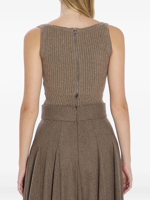 Max Mara ribbed tank top - Brown - zdjęcie produktu nr 2