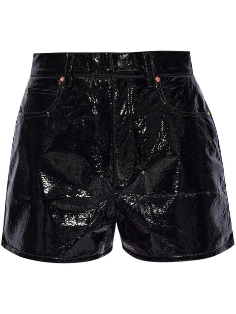 Casablanca faux-leather shorts - Black - zdjęcie produktu nr 1