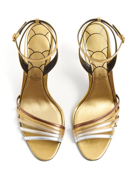Valentino Garavani 85mm Ladycrush embellished sandals - Gold - zdjęcie produktu nr 2