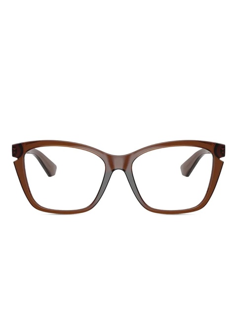 Burberry Eyewear geometric-frame glasses - Brown - zdjęcie produktu nr 1