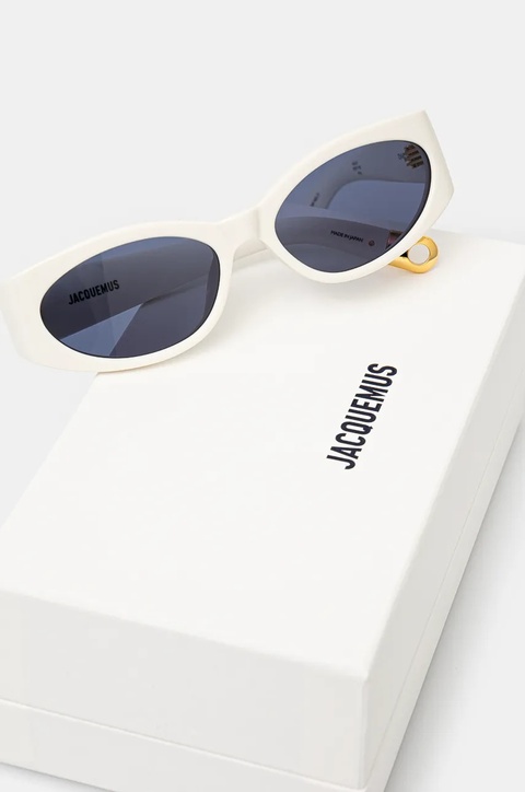 Jacquemus okulary przeciwsłoneczne OVALO kolor biały JAC4C7SUN - zdjęcie produktu nr 2