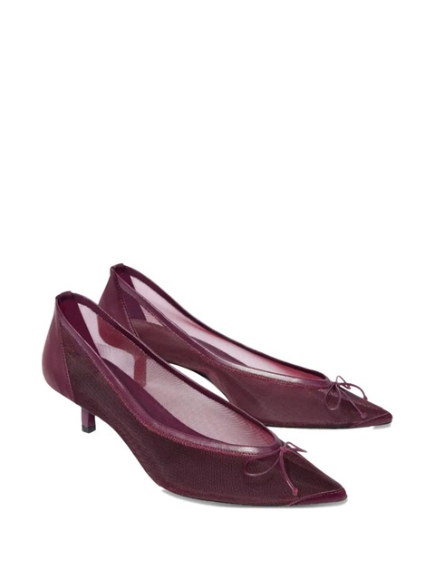 Jacquemus 45mm Tourni bow-detail pumps - Purple - zdjęcie produktu nr 1