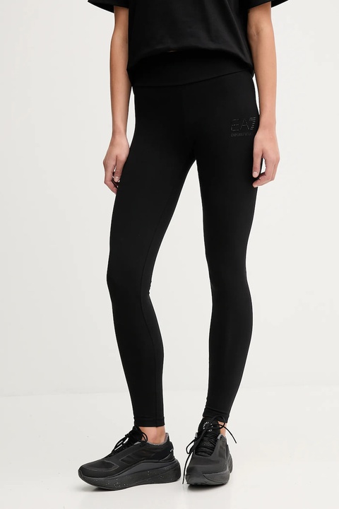 EA7 Emporio Armani legginsy damskie kolor czarny z nadrukiem AF12484.7W000539 - zdjęcie produktu nr 1