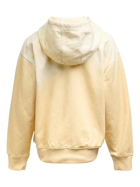 Marine Serre Faded Moon fleece cropped zip-up hoodie - Yellow - zdjęcie produktu nr 2