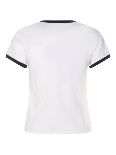 Alexander McQueen contrast-trim t-shirt - White - zdjęcie produktu nr 1