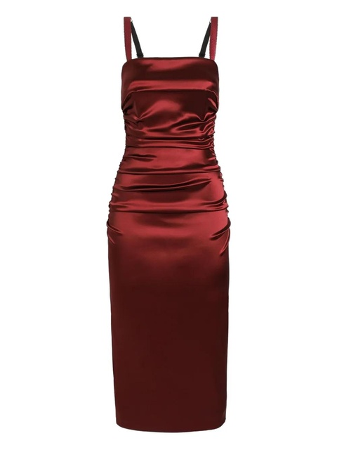 Dolce & Gabbana satin midi dress - Red - zdjęcie produktu nr 1
