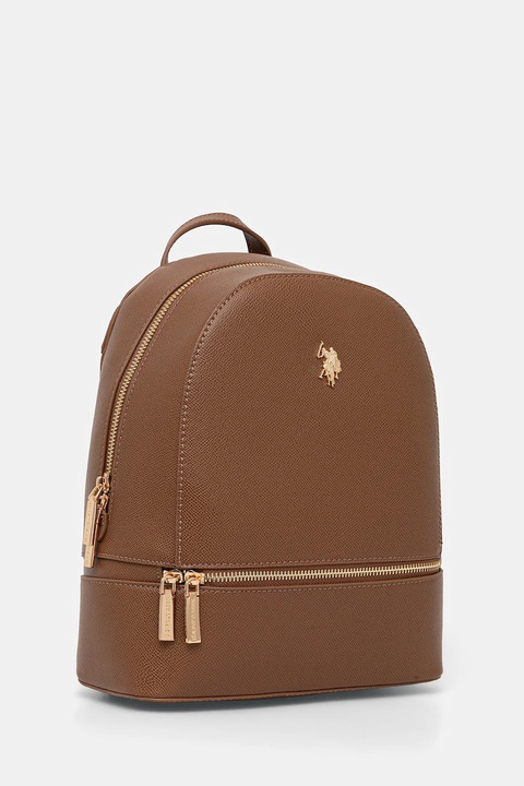 U.S. Polo Assn. plecak Jones damski kolor brązowy mały gładki BEUJE8653WVP - zdjęcie produktu nr 2