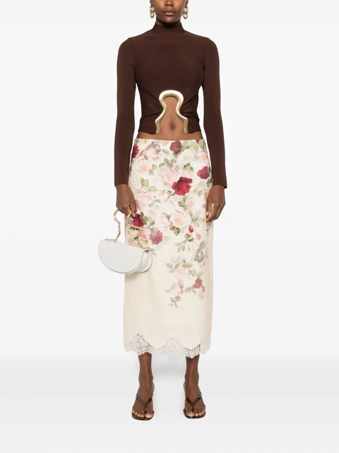 Cult Gaia high-neck embellished top - Brown - zdjęcie produktu nr 1