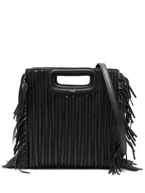 Maje M quilted leather bag - Black - zdjęcie produktu nr 1